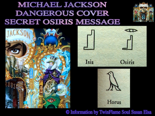Michael Jackson Dangerous Cover Secret Osiris Message- Photo for Educational Purpose and Documentary Project Insights